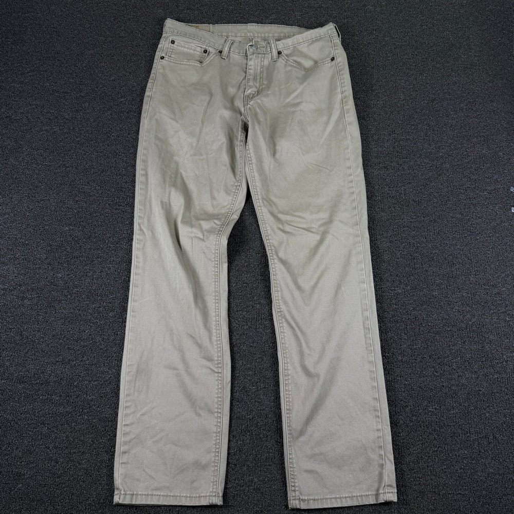 Levi's Pants Mens 32x34 541 Athletic Taper Khaki Tan Twill EUC 18181-0040
